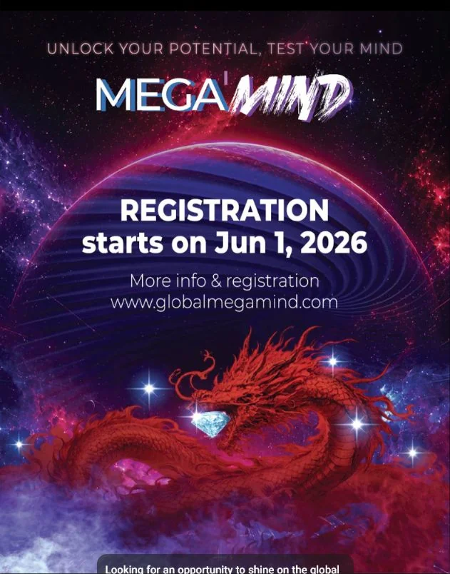 پوستر ثبت‌نام رقابت جهانی MEGA’MIND 2027