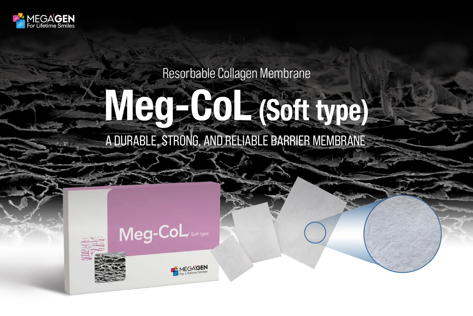 Meg-CoL، غشای کلاژن قابل جذب